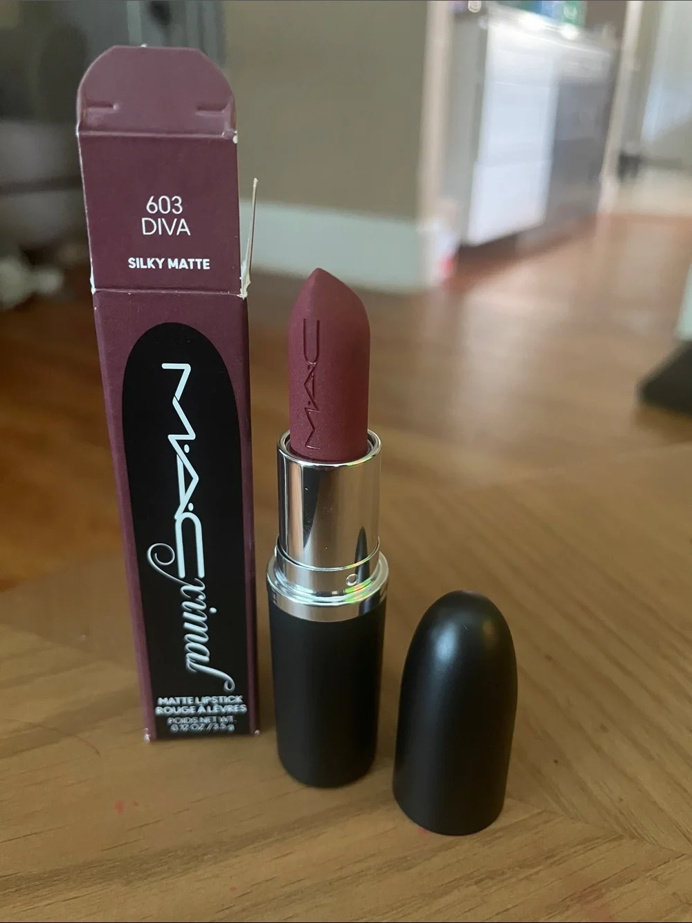 MAC Cosmetics Diva 603 Silky Matte Deep Berry Lipstick
